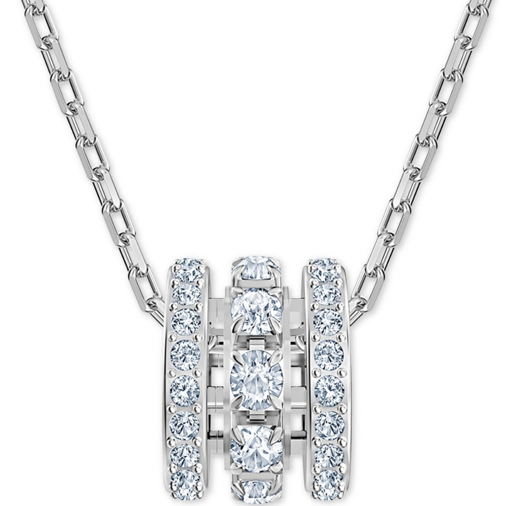 New in Box, Swarovski Silver-Tone Crystal Pendant